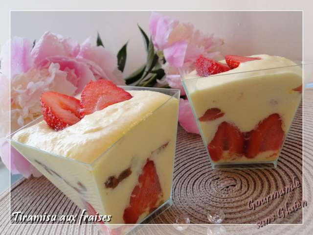 Recettes De Tiramisu Aux Fraises De Gourmande Sans Gluten