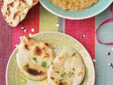 Dhal de lentilles corail et naans