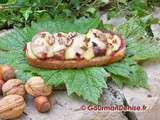 Tartines aux figues, à la viande des Grisons et au comté à la manière d’une bruschetta