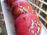 Beet buns.
Nope, these pink buns have nothing to do with the