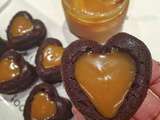 Caramel hearts.
When a homemade salted caramel meets a moist,