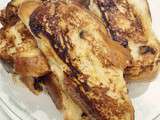 Challah french toast. 
After eating challah on Shabbat dinner,