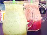 Detox 
Grapefruit and mint frozen drink on the left
Anti-aging