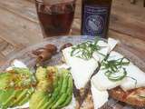 Have a break.
Avocado toast, cheese and jam, cold brewed Panama