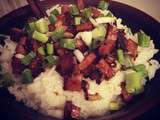 #homemade #dinner 🍜
#organic #basmati #rice with #marinated