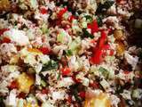 #quinoa #tabouleh with #yellow and #red #cherrytomatoes,