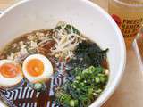 Ramen. 
Perfect comforting food, delicious broth with sautéed