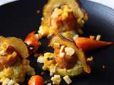 Bouchées de poulet au patidou et carotte