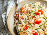 Salade de riz au thon et tomates
