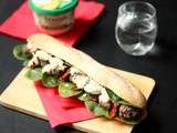 Sandwich chaud aux boulettes de bœuf, légumes et Boursin Cuisine®