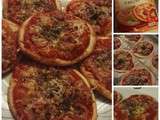 Mini Pizzas express jambon/anchois à ma façon
