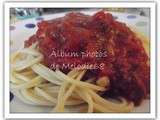 Plat du jour : Saucisse blanche/spaghettis/sauce tomate