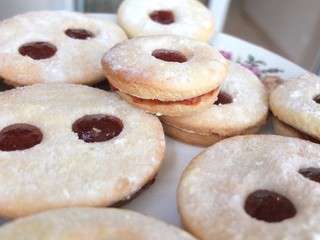 Sablés à la confiture de fraises