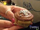Cupcakes au beurre de cacahouètes et pépites de chocolat