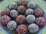 Boules de neige au chocolat et boule cake pops