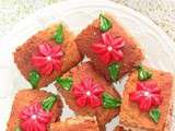Petits gâteaux fleuris aux amandes et canelle