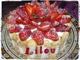 Charlotte aux fraises et mascarpone