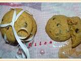 Cookies aux noix et pépites de chocolat