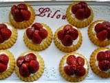 Tartelettes génoise aux fraises