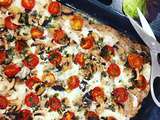 Pâte à pizza sans gluten : farine de sarrasin et graines de chia