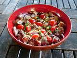 Salade de quinoa au poulet et tomates
