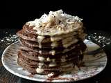 Pancakes healthy au cacao (sans farine-sans oeuf, sans sucre et sans lactose)