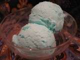 Glace au Fromage Blanc et sirop Chlorophylle