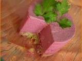 Bavarois à la betterave et au boursin