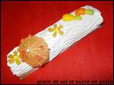 Buche patissière à l'ananas