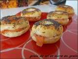 Mini bagel au saumon fumé