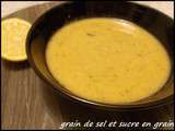 Velouté de lentille corail