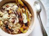 Porridge végétal – purée d’amandes, banane et noisettes