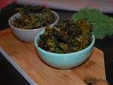Pour un apéro healthy: chips de chou kale sans gluten
