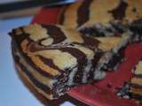 Zebra cake sans gluten & sans lactose