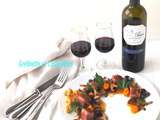 Magret de Canard rôti, Mousseline de Potimarron et Lentins des Chênes, Sauce Acidulée, Accord Mets et Vin de Bordeaux