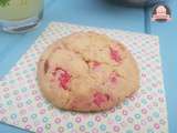 Cookies au chocolat blanc et pralines roses