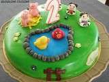 Gâteau d’anniversaire  les animaux de la ferme 