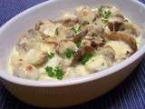 Veau aux champignons à la crème