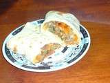 Mexicaine : Burrito à la viande hachée + Tortilla ( flat bread )