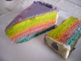 Gateau arc-en-ciel ou rainbow cake