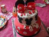 Gâteau d'anniversaire minie mouse