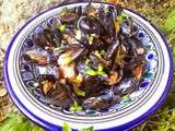 Moules et saumon, saveurs asiatiques