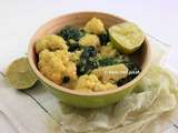 Curry de chou-fleur aux épinards #vegan