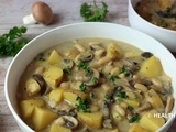 Ragoût de champignons, haricots blancs et pommes de terre #vegan