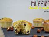 Muffins moelleux aux pépites de chocolat et noisettes