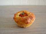 Muffins salés Fromage de chèvre, lardons et tomates cerises