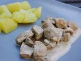 Agneau crémeux au thym et à la moutarde