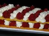 Mille feuille framboises