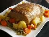 Rôti de porc aux légumes