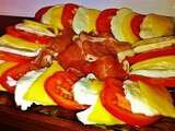 Salade tomates mangue mozzarella